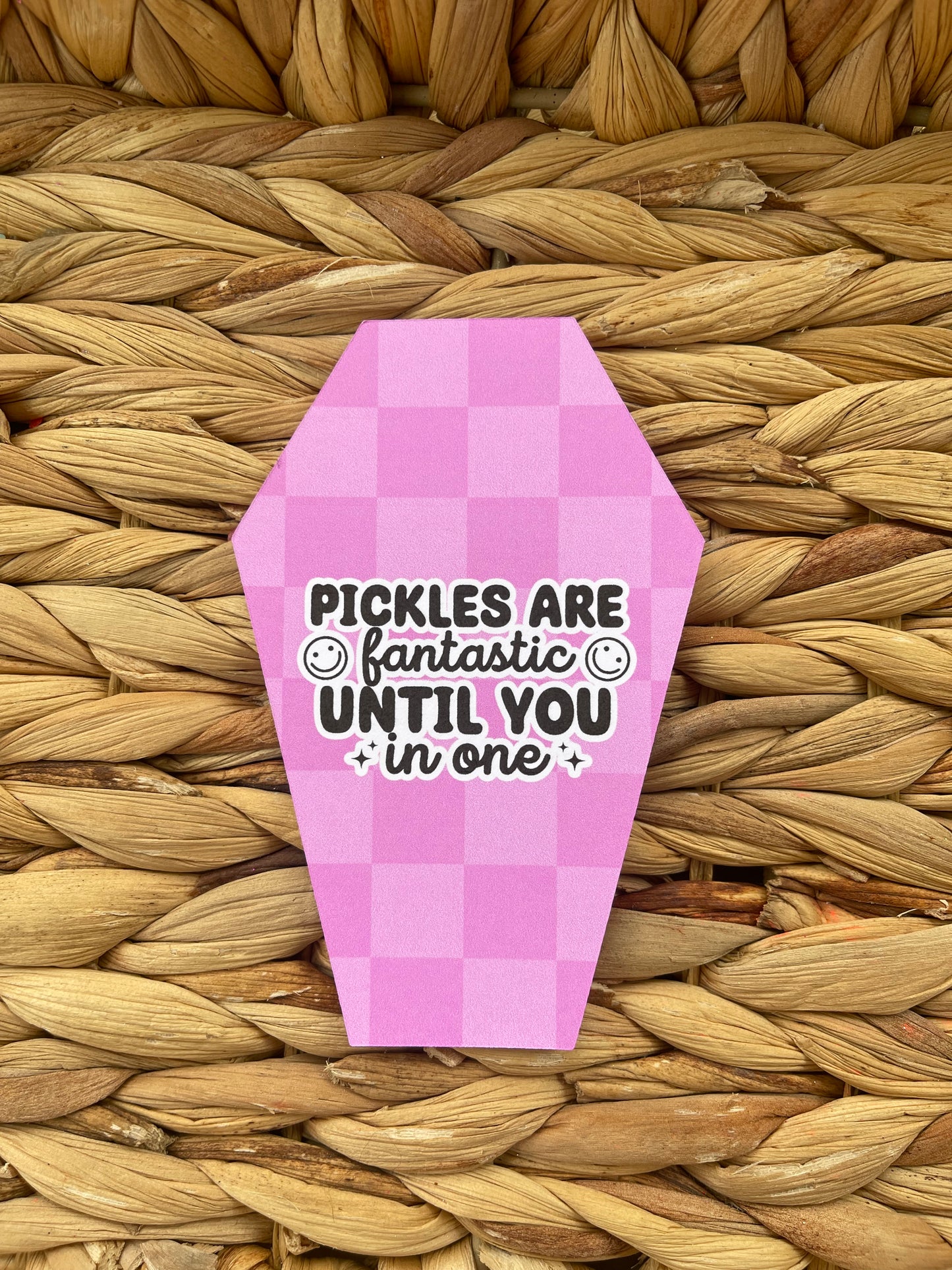 Pickles are Fantastic (pink checkered)