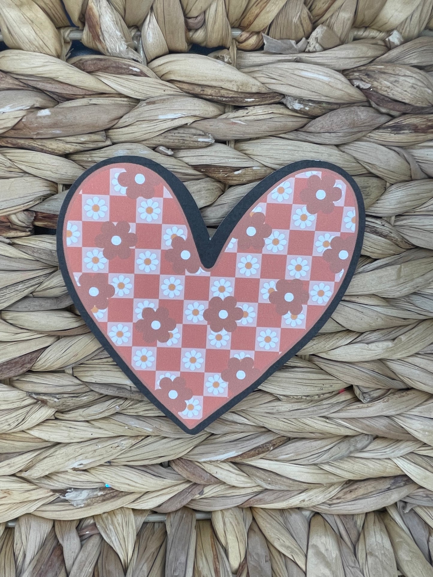 Checkered Burnt Orange