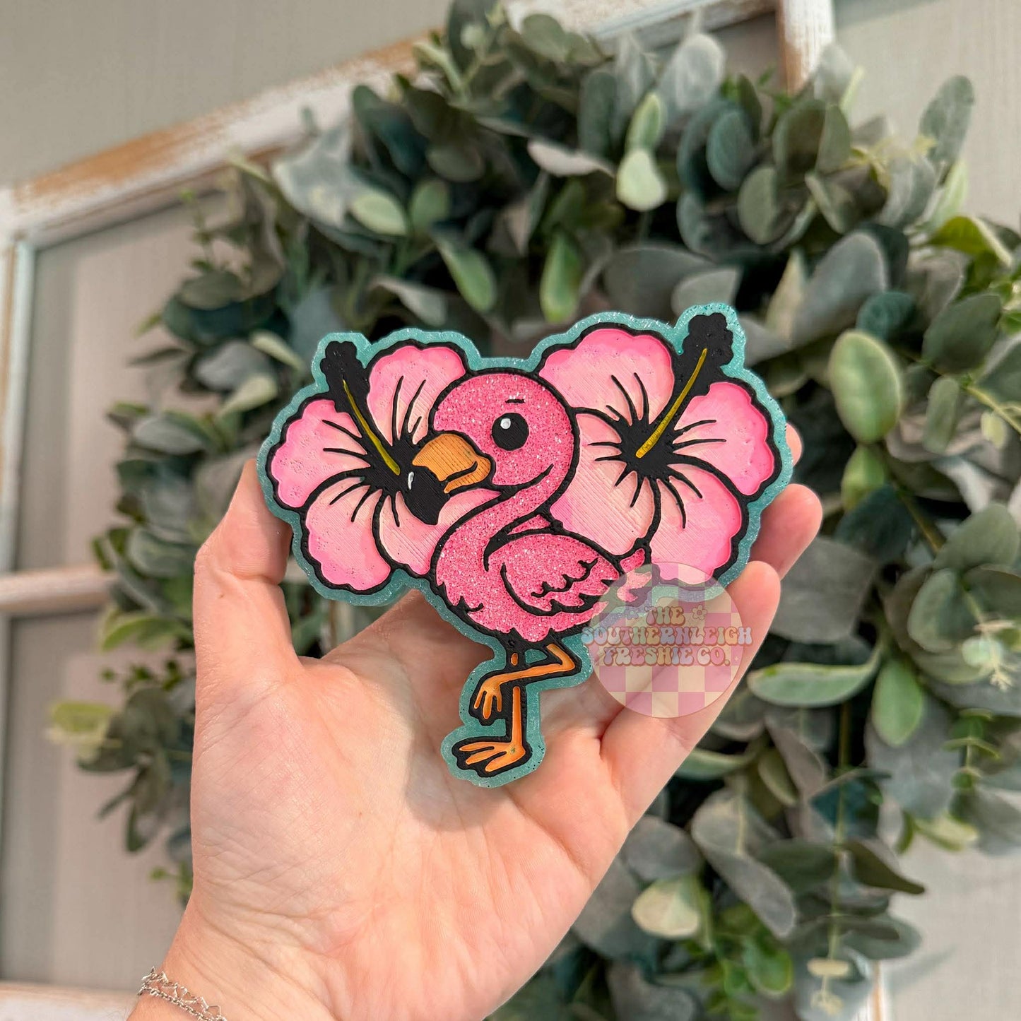 Flamingo & Flowers
