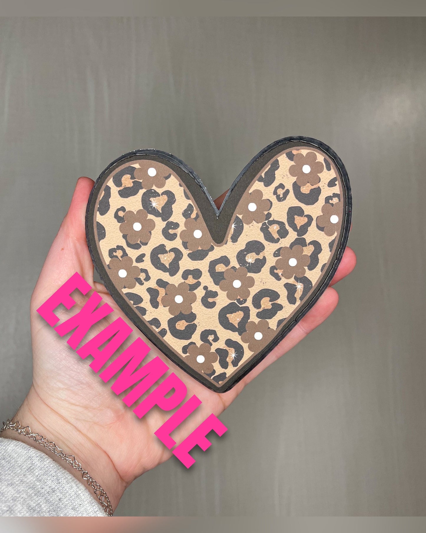 Faux Glitter cow print