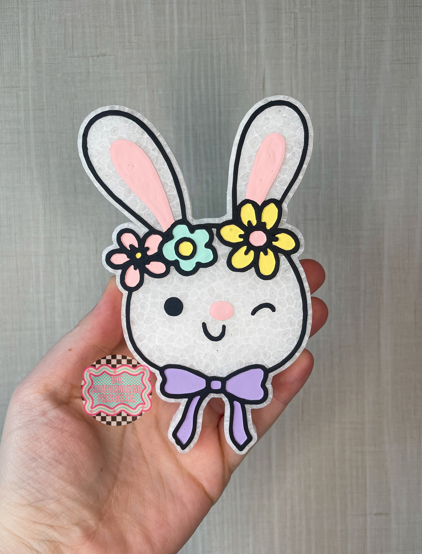 Bunny with Floral Headband