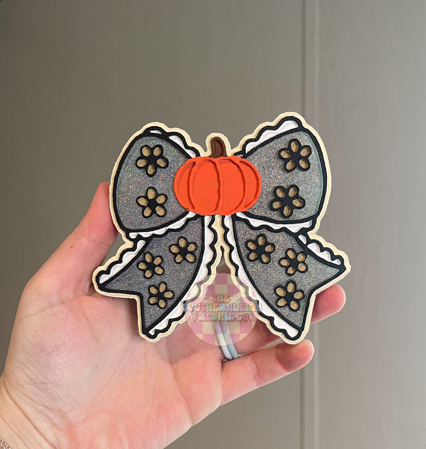 Floral Pumpkin Bow