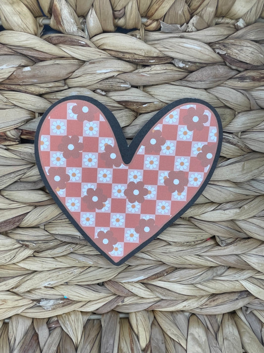 Checkered Burnt Orange