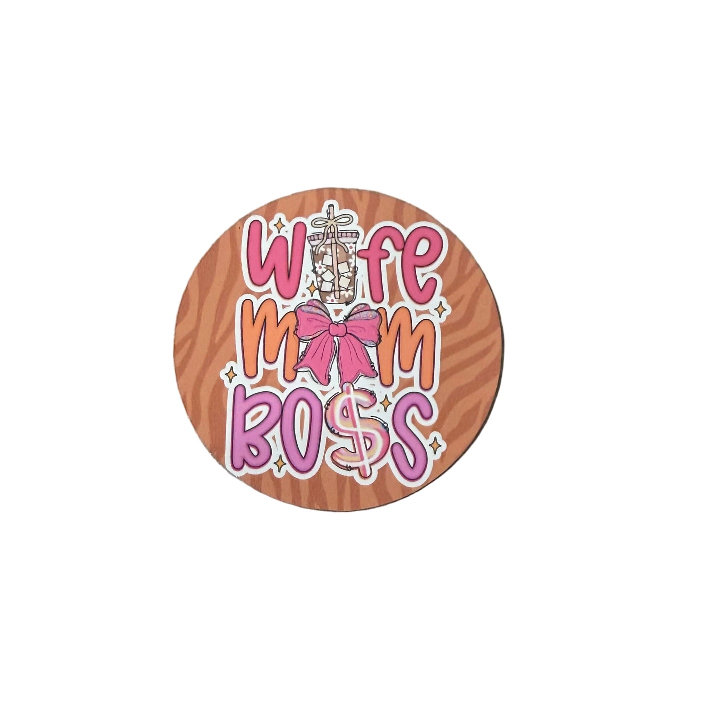Wife, Mom, Boss (zebra)