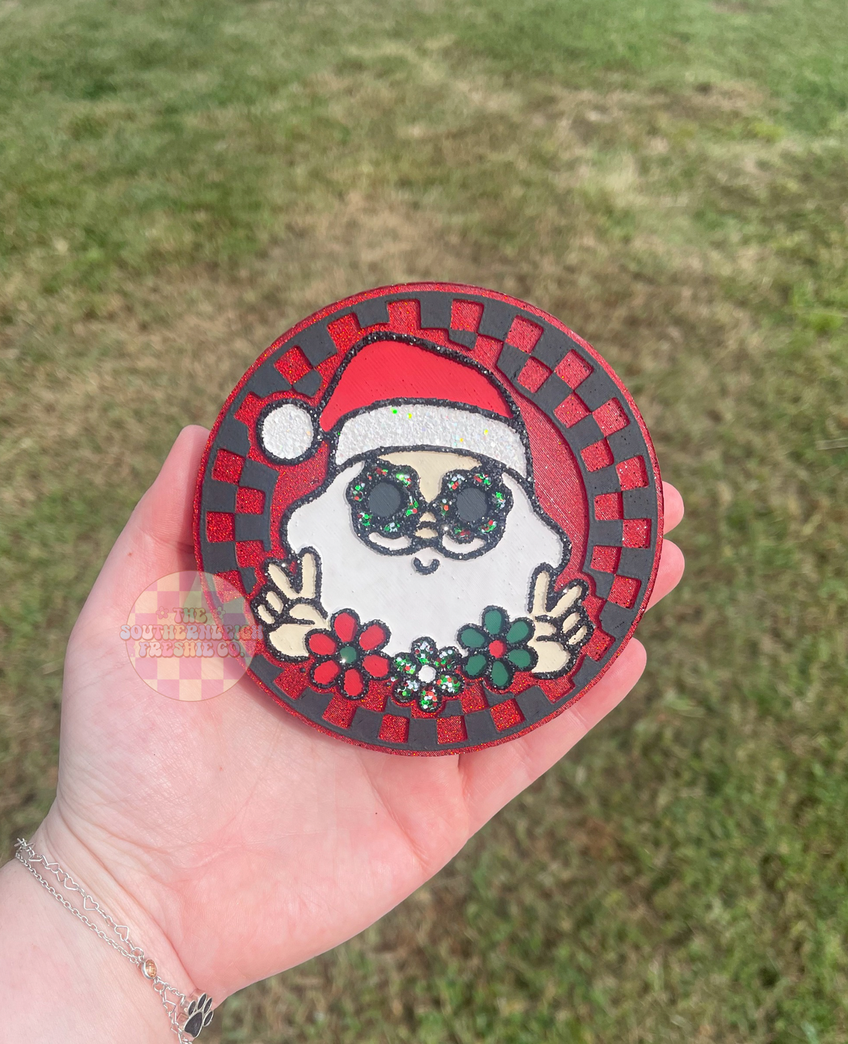 Groovy Santa (round)