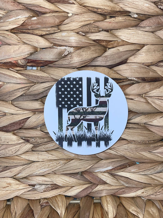 Buck and Flag