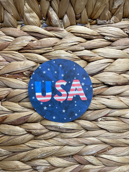USA (Blue w stars)