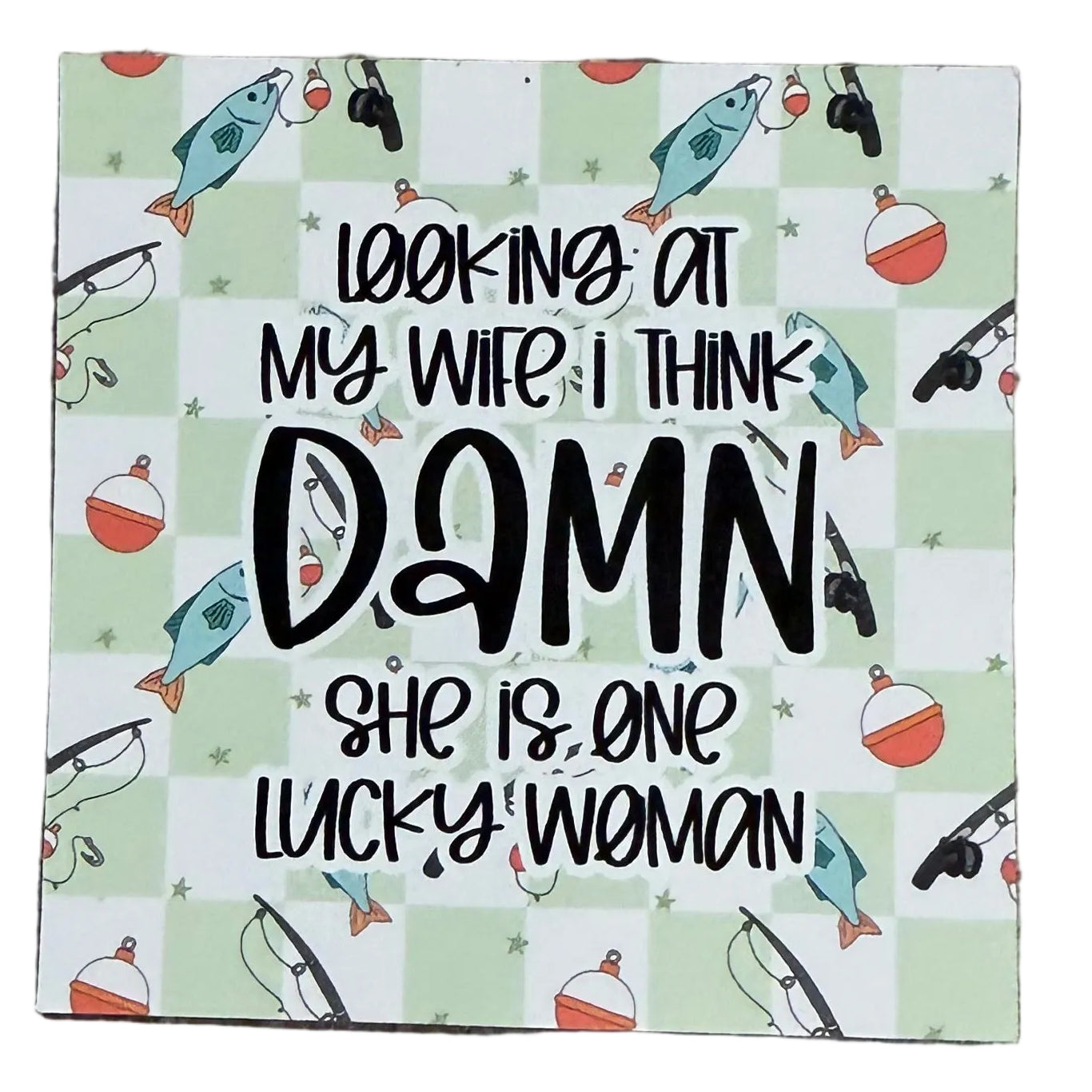 One Lucky Lady (Checkered/Fish)