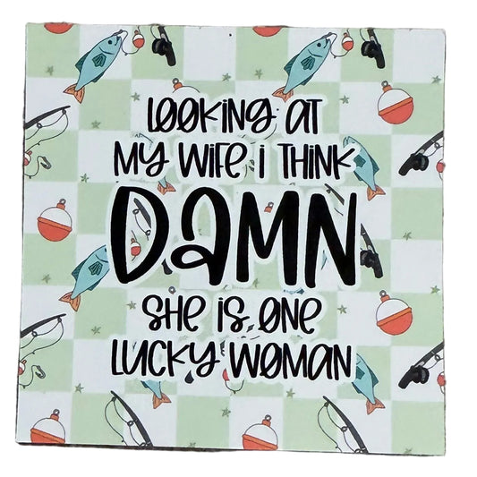 One Lucky Lady (Checkered/Fish)