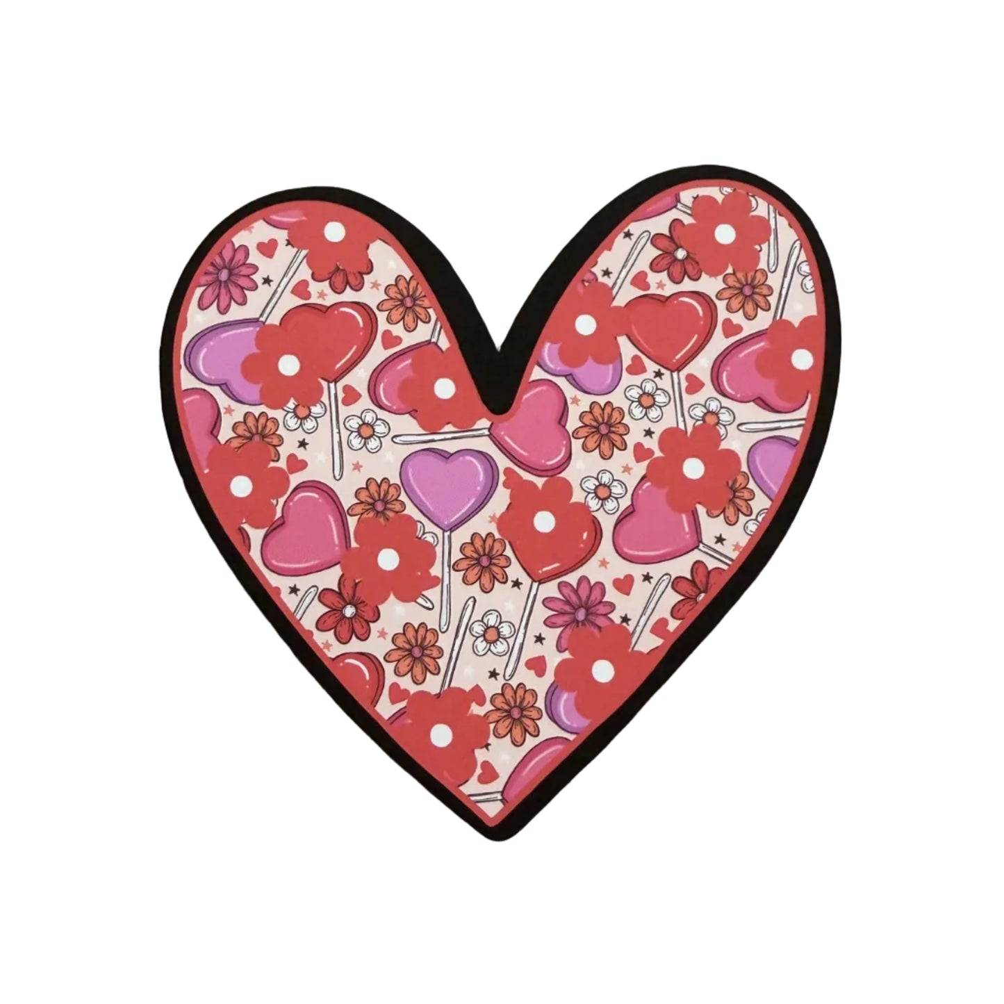 Floral & Lollipops (red)