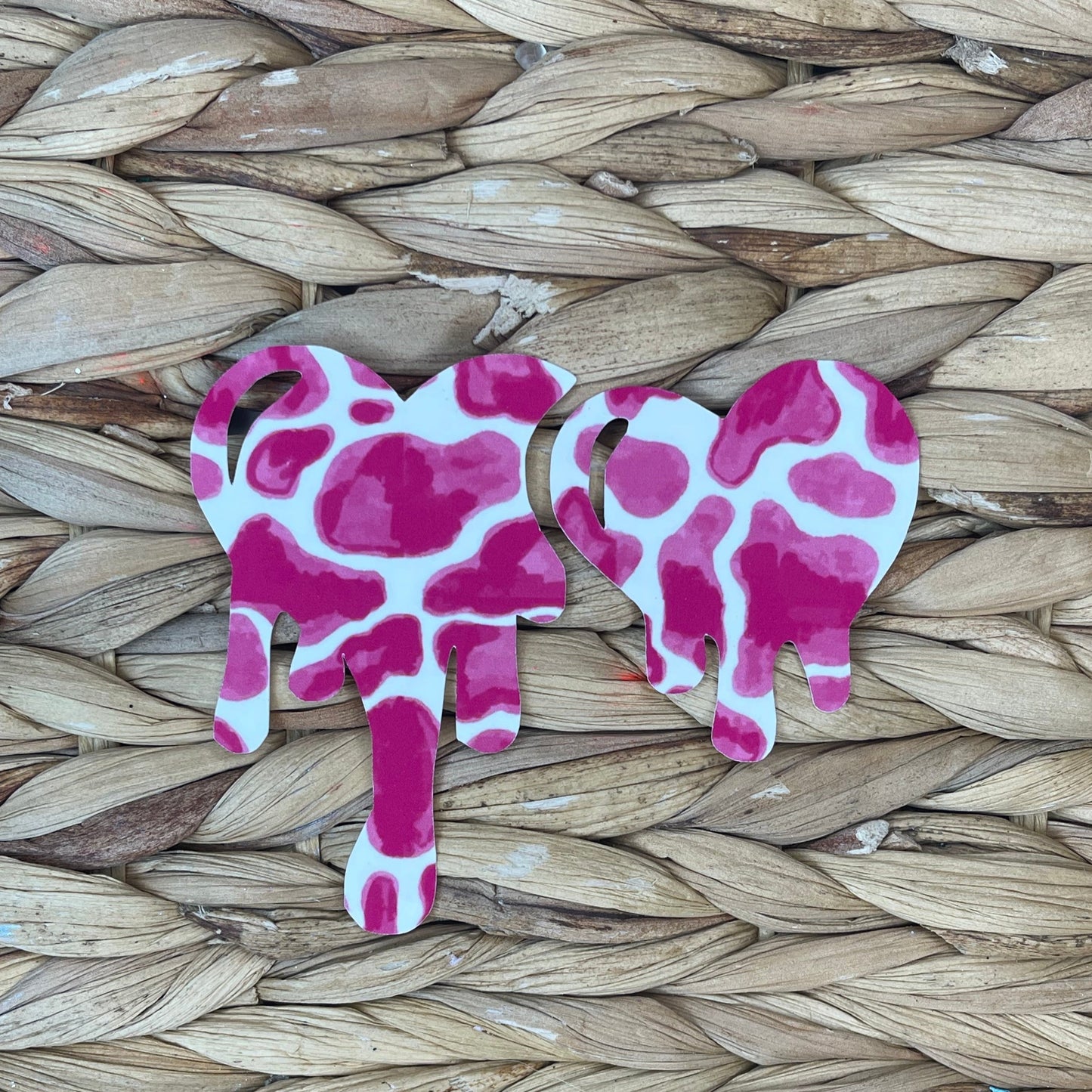 Pink Cow Print