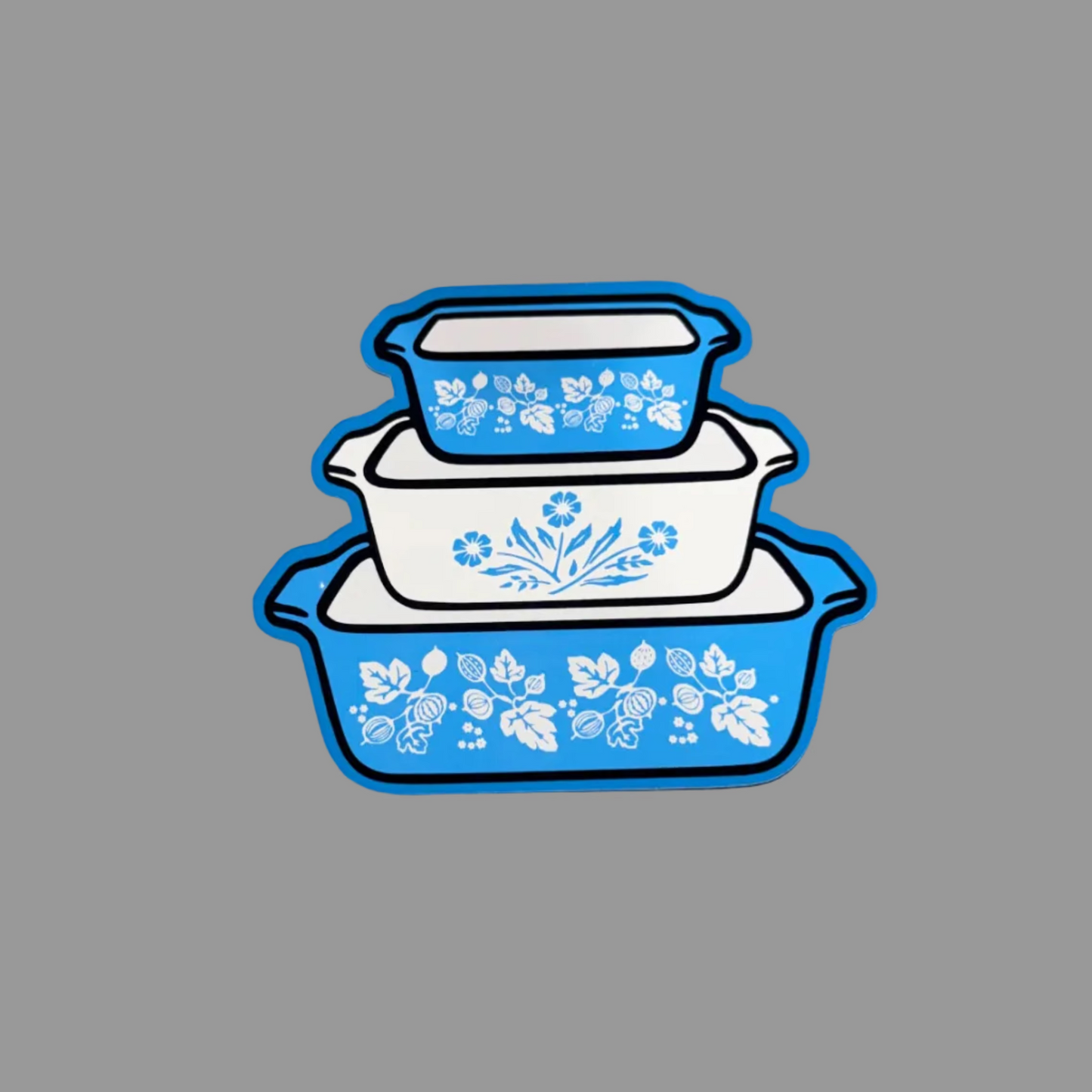 Blue and White Floral