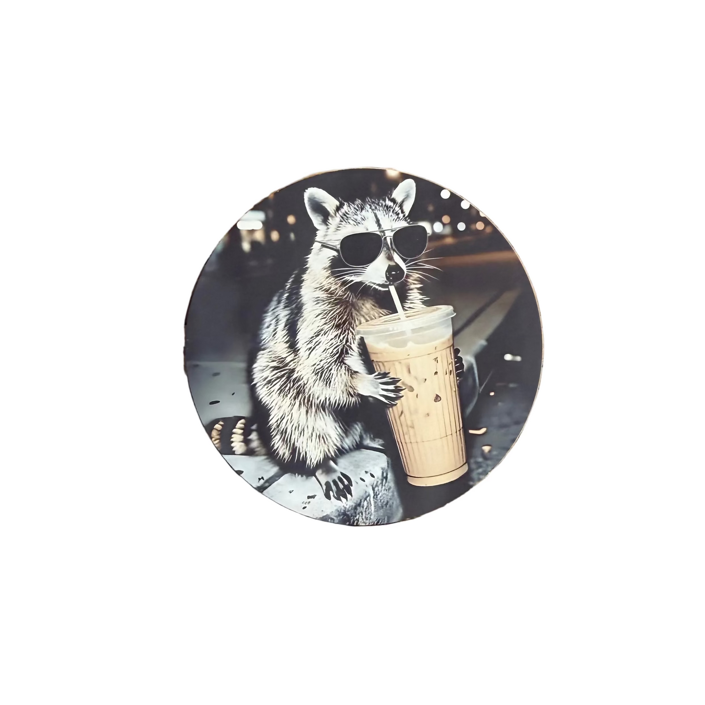 Iced Coffee Raccoon