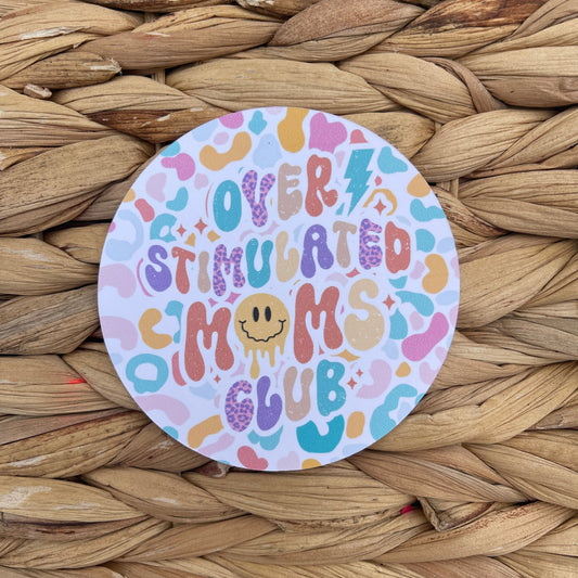 Overstimulated Moms Club (Colorful Cheetah)