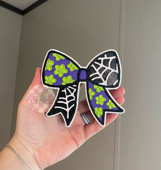 Floral Web Bow